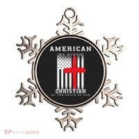 American By Birth Christian By The Grace Of God Ornament thumb 0