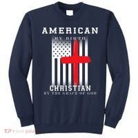 American By Birth Christian By The Grace Of God Sweatshirt thumb 0