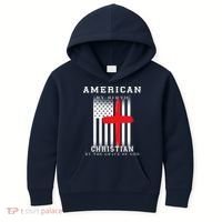 American By Birth Christian By The Grace Of God Kids Hoodie thumb 0