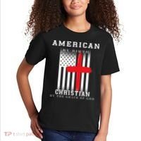 American By Birth Christian By The Grace Of God Kids T-Shirt thumb 2