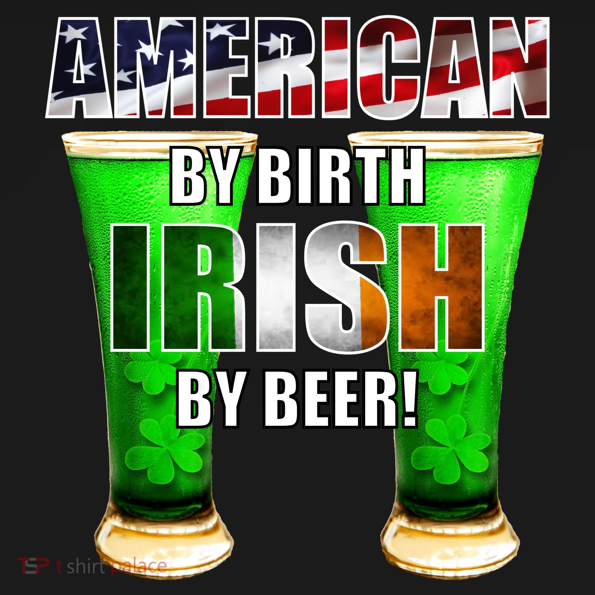 American By Birth Irish By Beer St. Patrick's Day Button