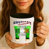 American By Birth Irish By Beer St. Patrick's Day Coffee Mug thumb 3