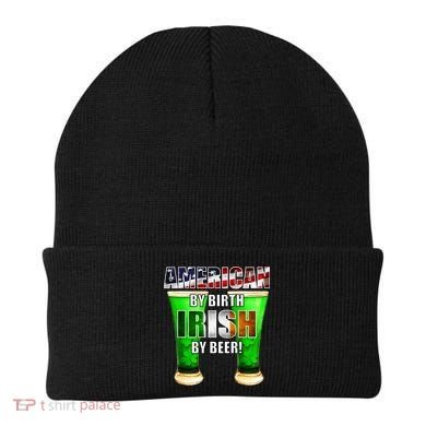 American By Birth Irish By Beer St. Patrick's Day Beanie
