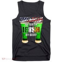American By Birth Irish By Beer St. Patrick's Day Tank Top thumb 0