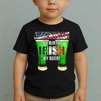 American By Birth Irish By Beer St. Patrick's Day Toddler T-Shirt thumb 2