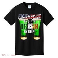 American By Birth Irish By Beer St. Patrick's Day Kids T-Shirt thumb 0