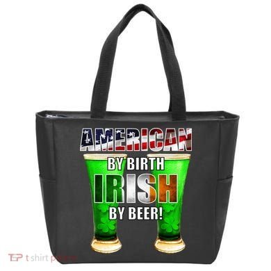 American By Birth Irish By Beer St. Patrick's Day Tote Bag