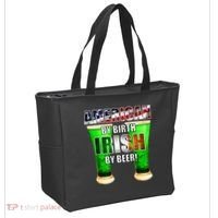 American By Birth Irish By Beer St. Patrick's Day Tote Bag thumb 2