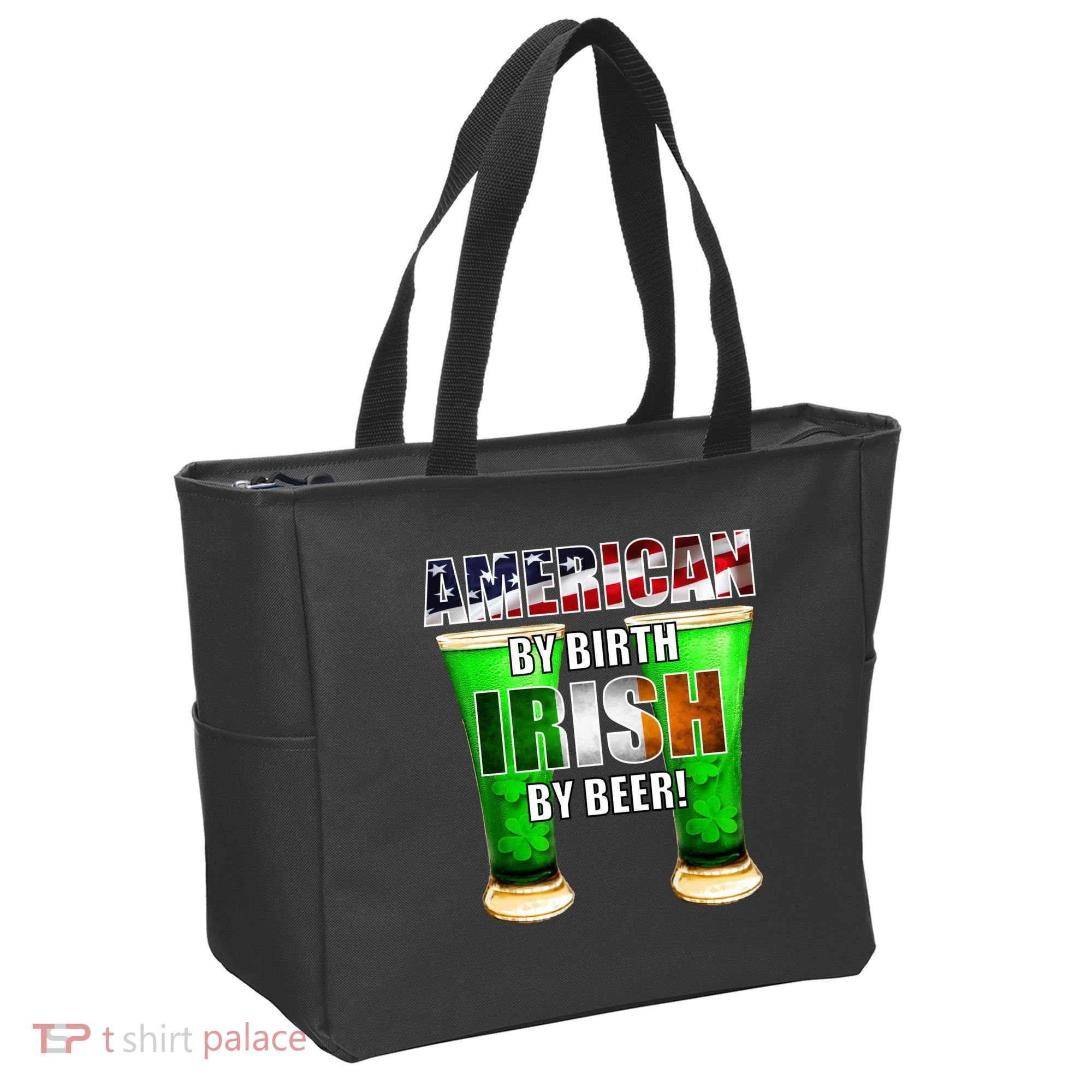 American By Birth Irish By Beer St. Patrick's Day Tote Bag