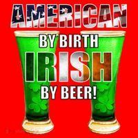 American By Birth Irish By Beer St. Patrick's Day Santa Hat thumb 1