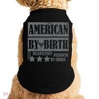 American By Birth Patriotic by Choice Doggie Tank thumb 0