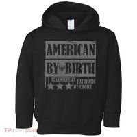 American By Birth Patriotic by Choice Toddler Hoodie thumb 0