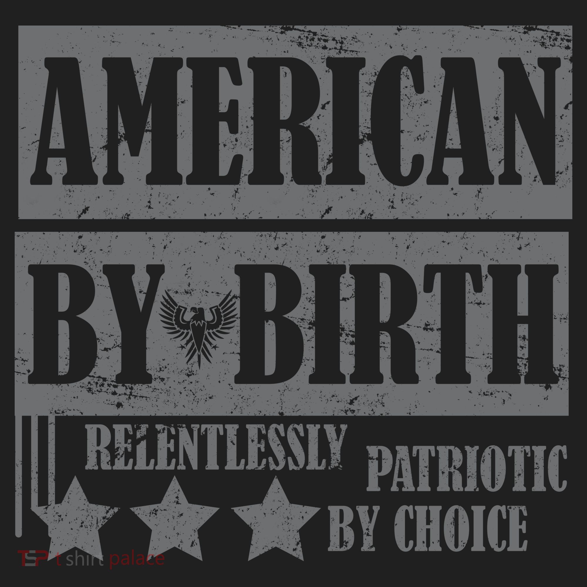 American By Birth Patriotic by Choice Golf Towel