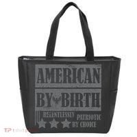 American By Birth Patriotic by Choice Tote Bag thumb 0