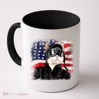 American Cat Air Force Pilot  Coffee Mug thumb 0
