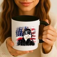 American Cat Air Force Pilot  Coffee Mug thumb 3