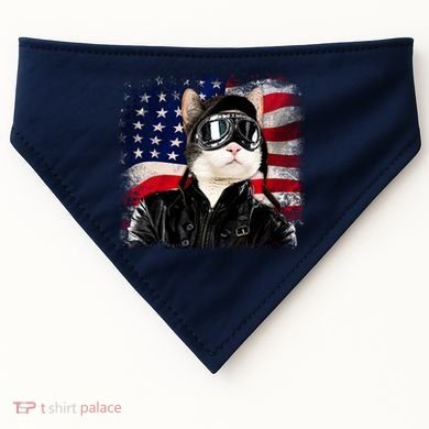 American Cat Air Force Pilot  USA-Made Doggie Bandana