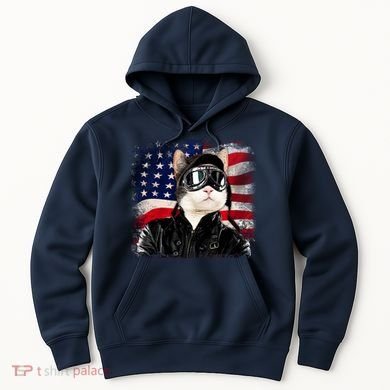 American Cat Air Force Pilot  Hoodie