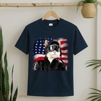 American Cat Air Force Pilot  T-Shirt thumb 2