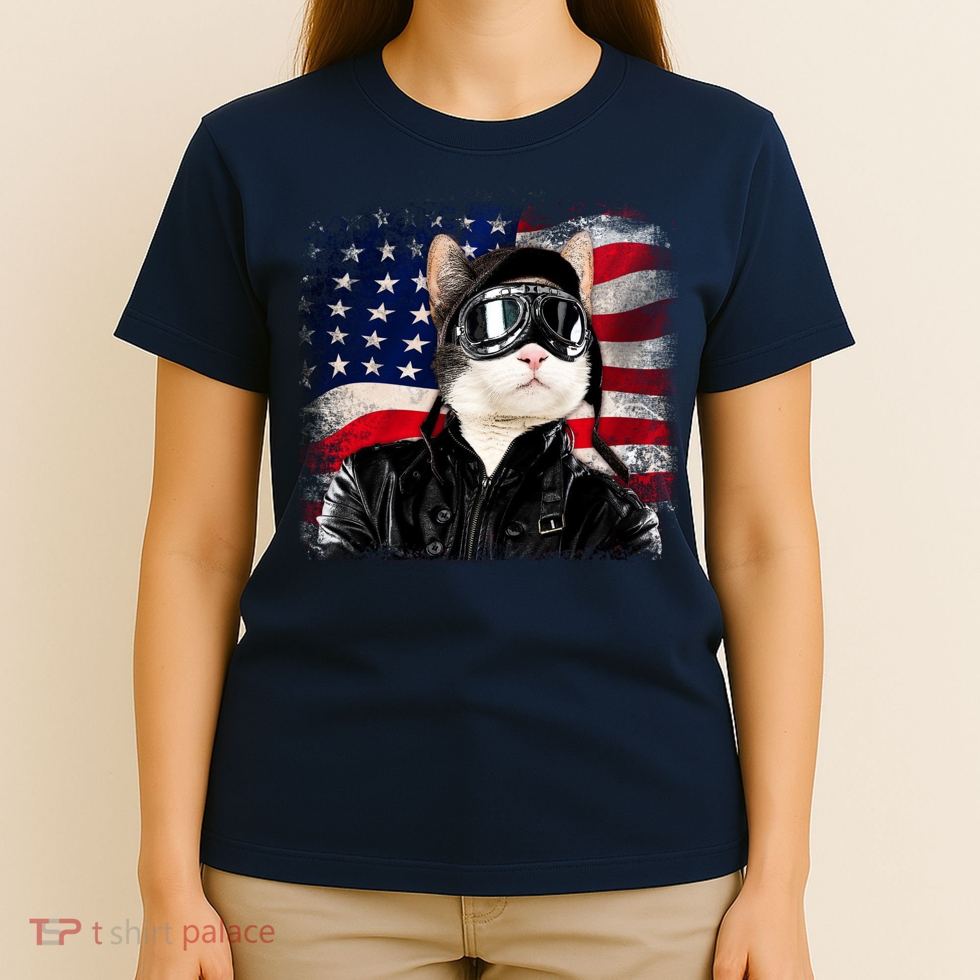 American Cat Air Force Pilot  T-Shirt