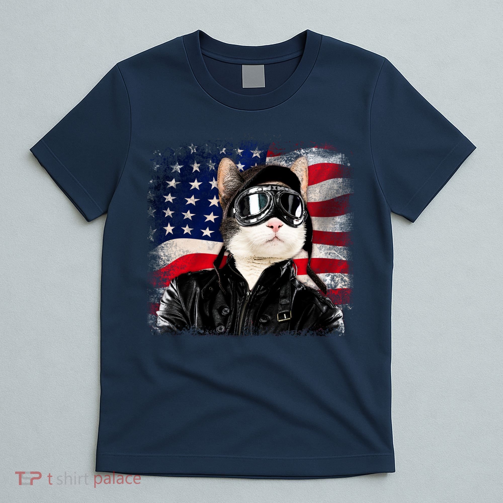 American Cat Air Force Pilot  T-Shirt