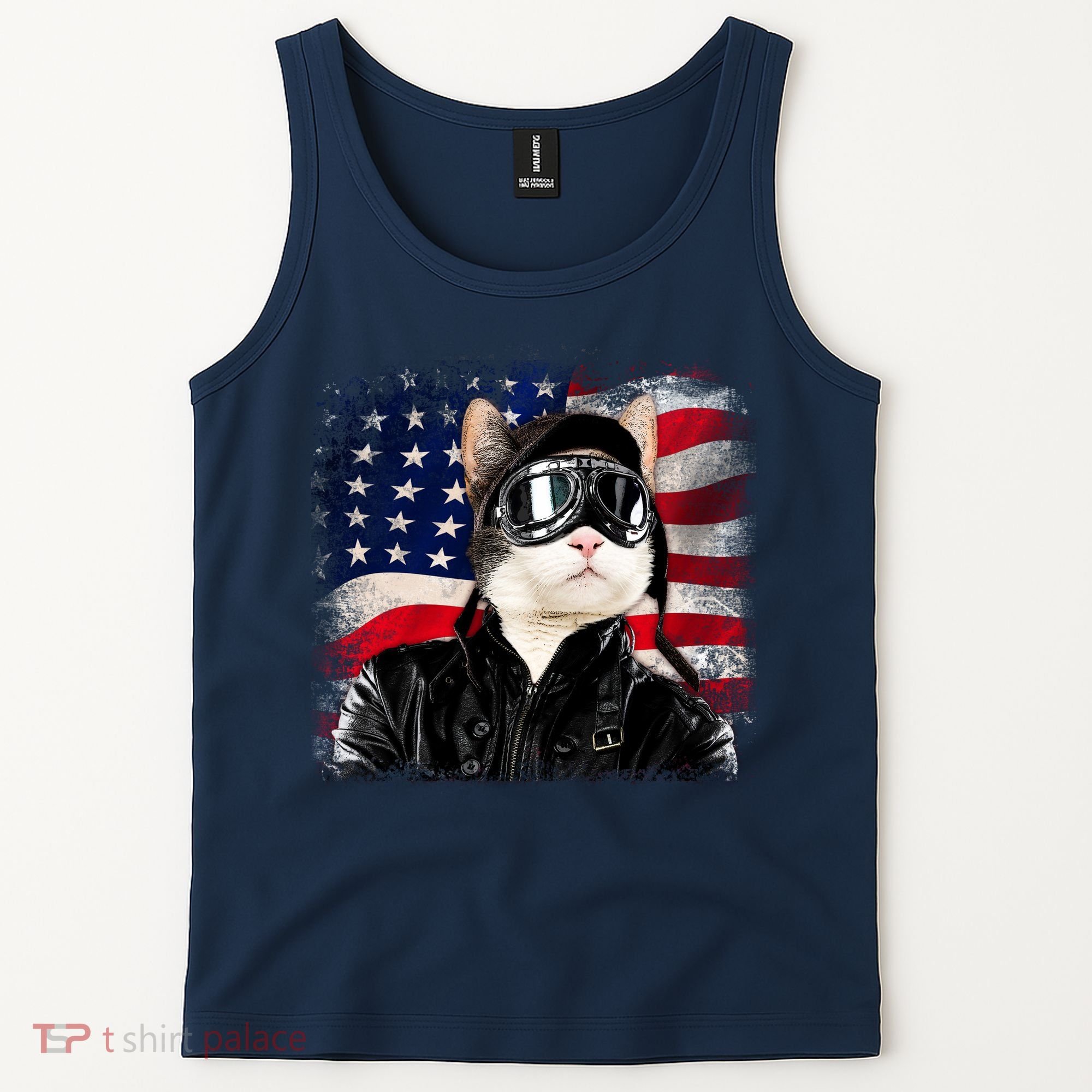 American Cat Air Force Pilot  Tank Top