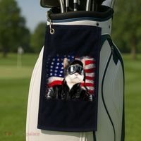American Cat Air Force Pilot  Golf Towel thumb 2