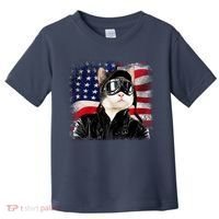 American Cat Air Force Pilot  Toddler T-Shirt thumb 0