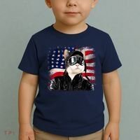 American Cat Air Force Pilot  Toddler T-Shirt thumb 2