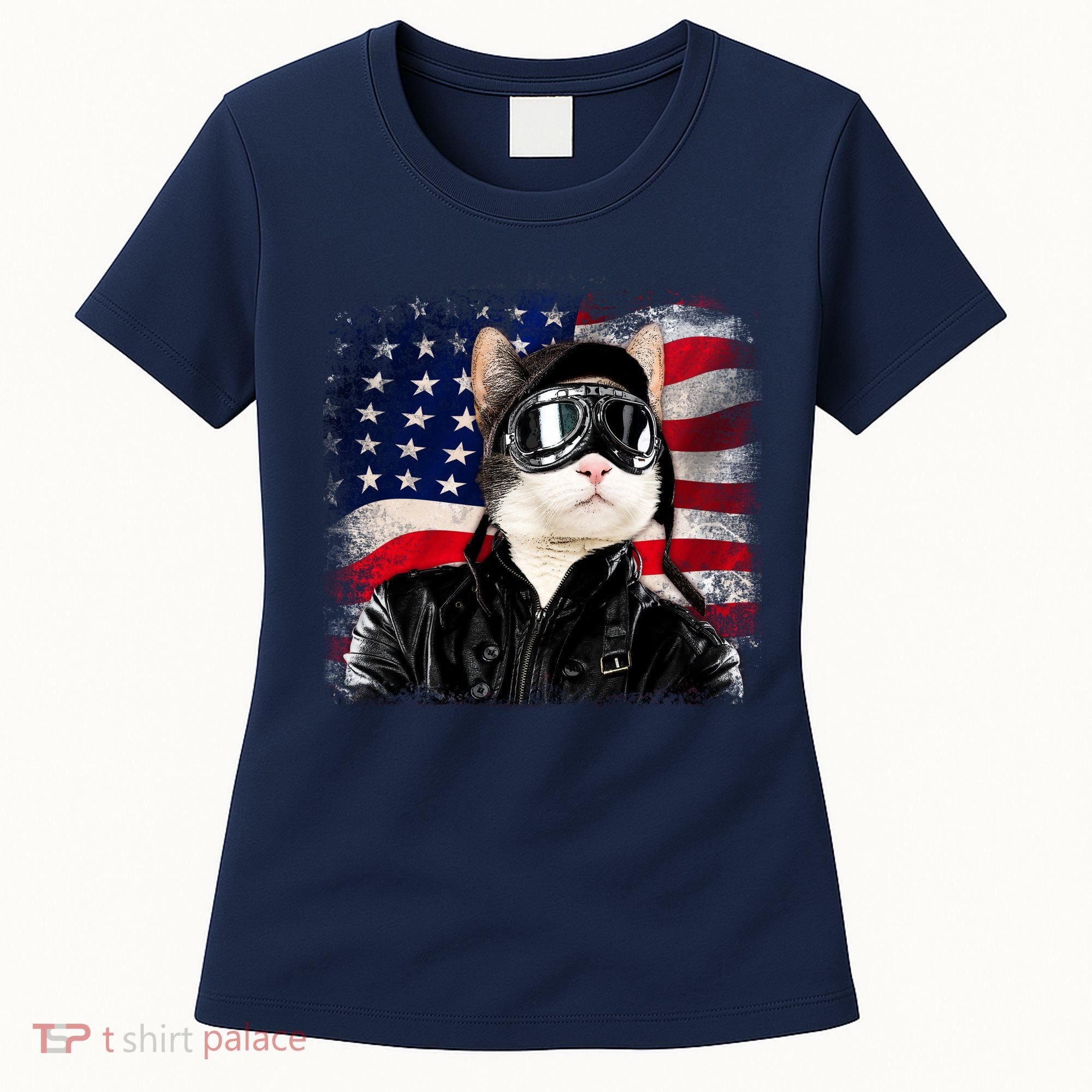 American Cat Air Force Pilot  Women's T-Shirt