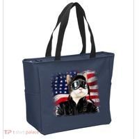 American Cat Air Force Pilot  Tote Bag thumb 2