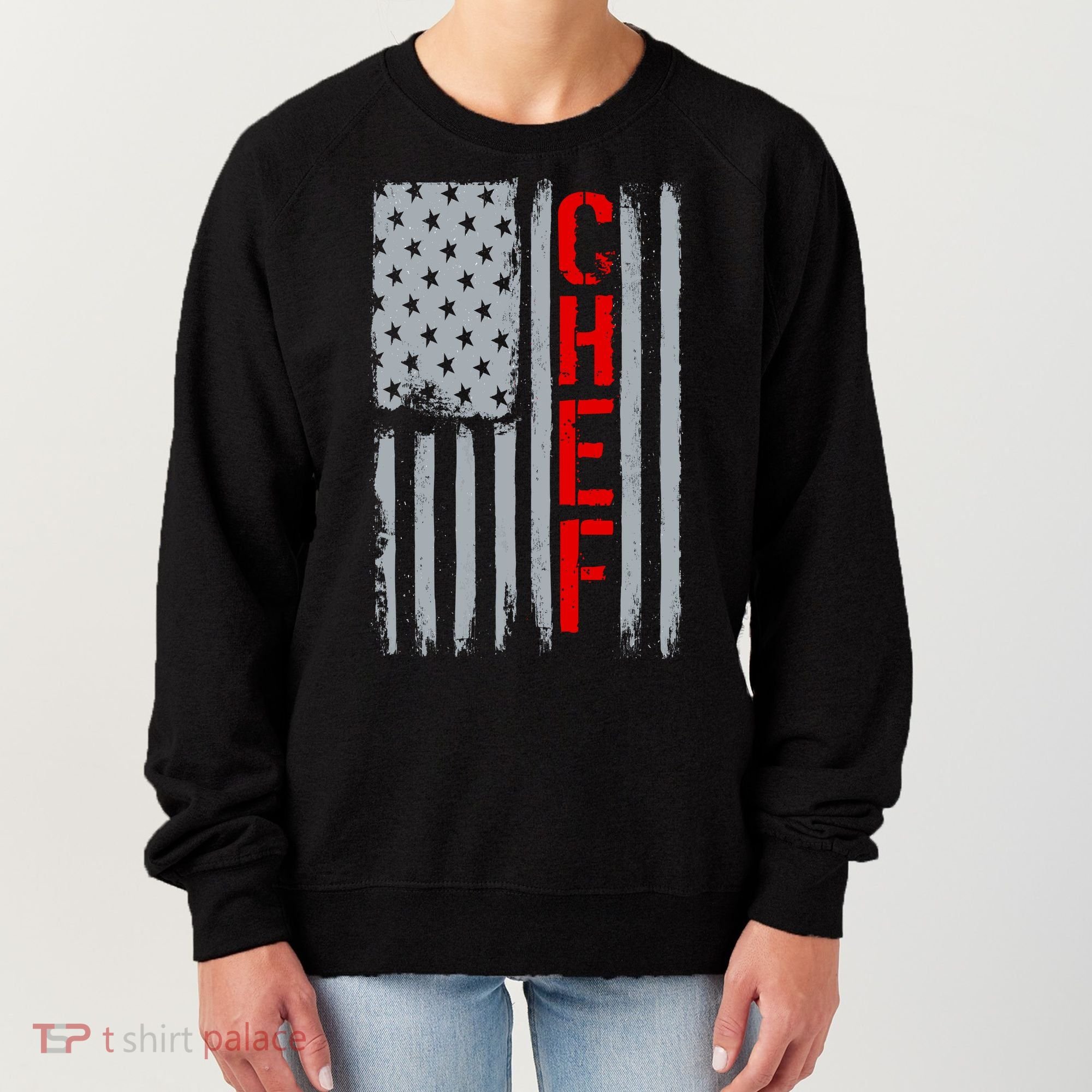 American Chef USA Flag Women's Sweatshirt