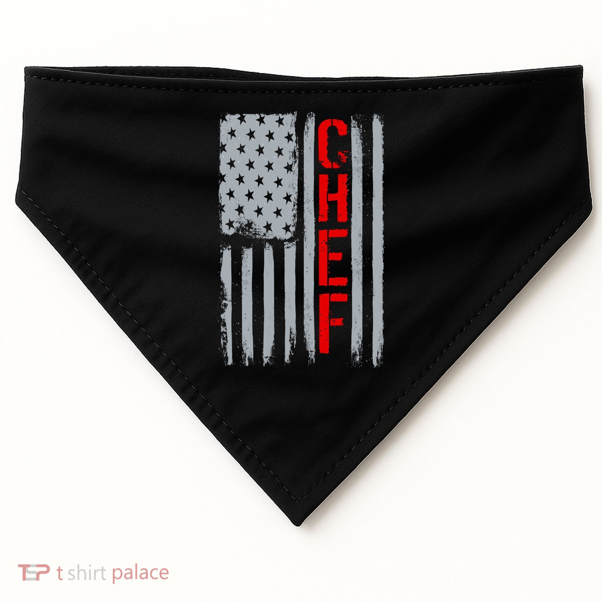 American Chef USA Flag USA-Made Doggie Bandana