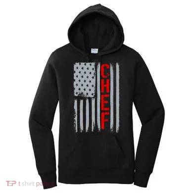 American Chef USA Flag Women's Hoodie