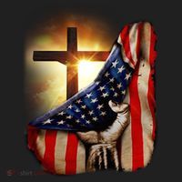 American Christian Cross Patriotic Flag Hat thumb 2