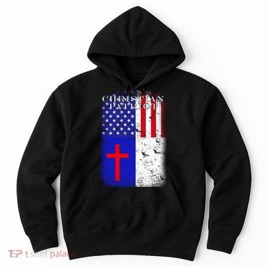 American Christian Patriot Red Cross Hoodie