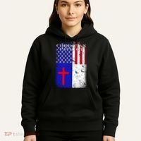 American Christian Patriot Red Cross Hoodie thumb 5