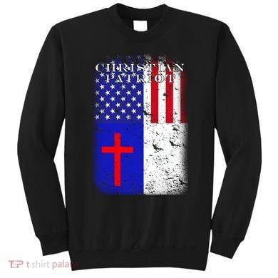 American Christian Patriot Red Cross Sweatshirt
