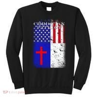 American Christian Patriot Red Cross Sweatshirt thumb 0