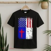 American Christian Patriot Red Cross T-Shirt thumb 2