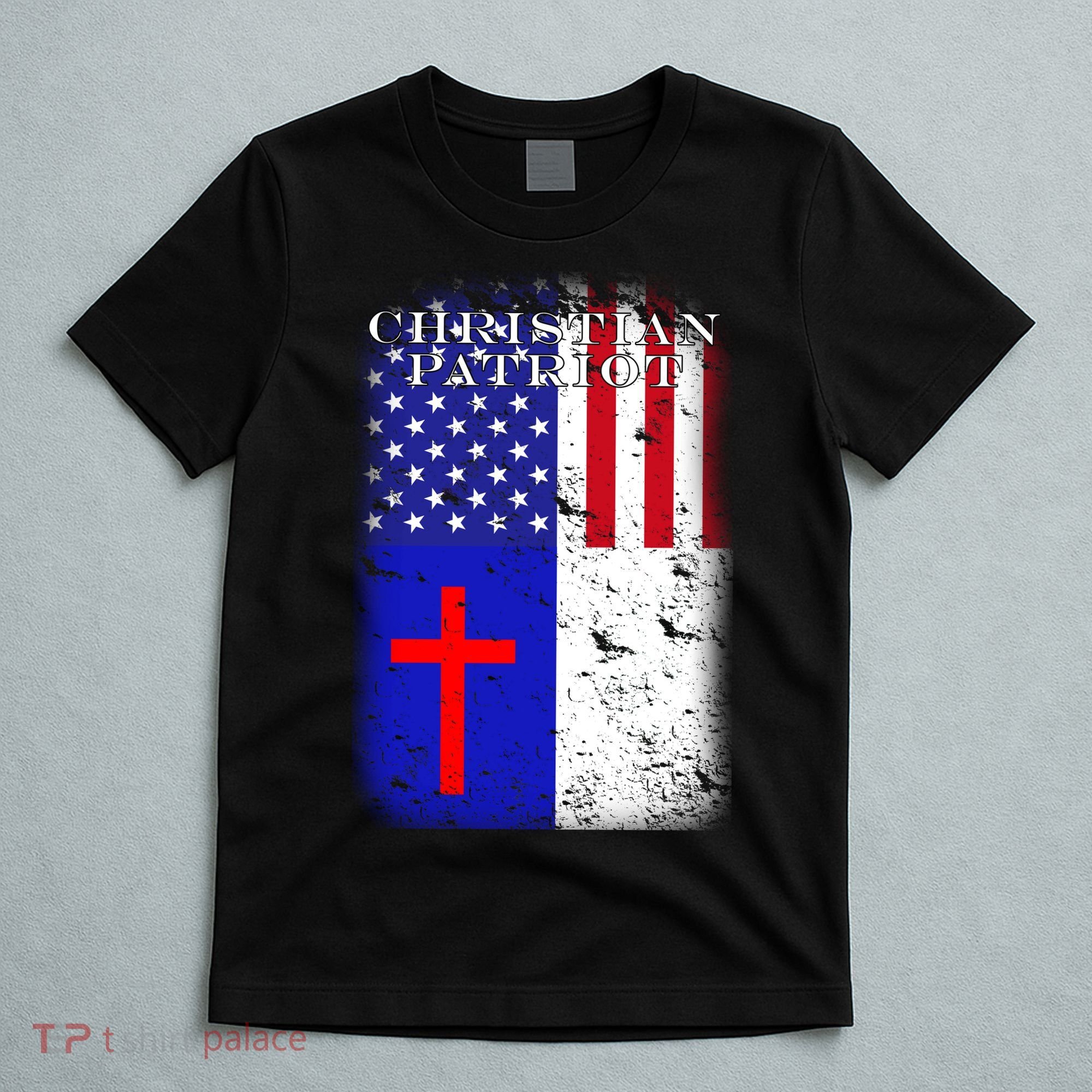 American Christian Patriot Red Cross T-Shirt