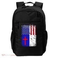 American Christian Patriot Red Cross Backpack thumb 0
