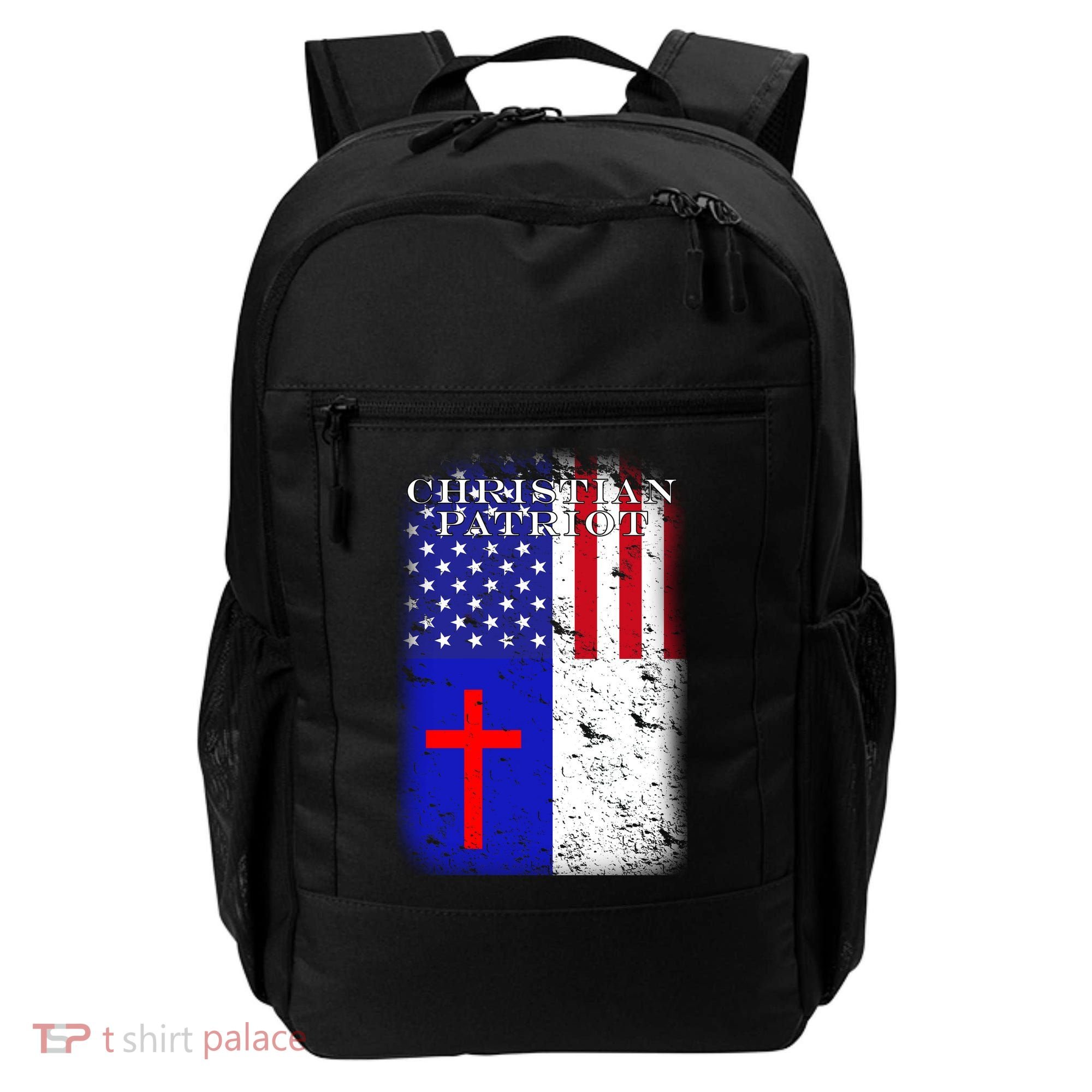 American Christian Patriot Red Cross Backpack