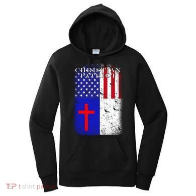 American Christian Patriot Red Cross Women's Hoodie