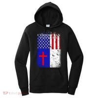 American Christian Patriot Red Cross Women's Hoodie thumb 0