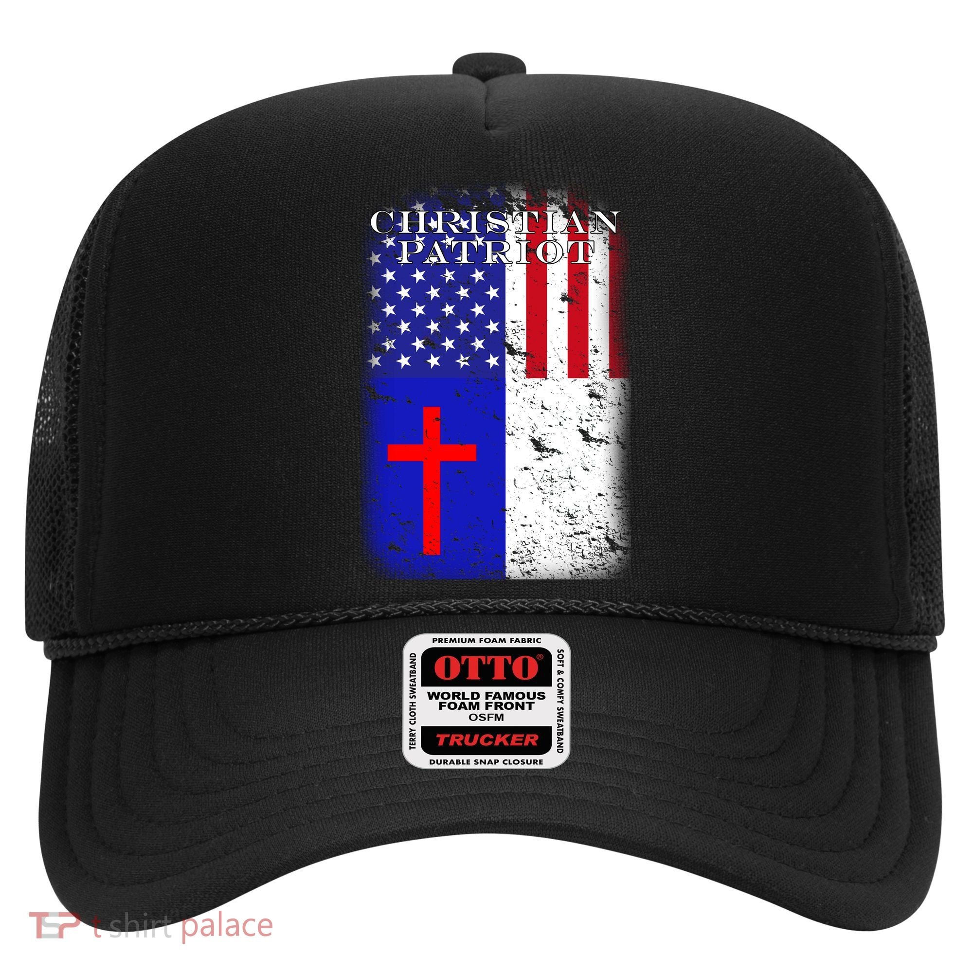American Christian Patriot Red Cross Hat