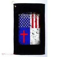 American Christian Patriot Red Cross Golf Towel thumb 0