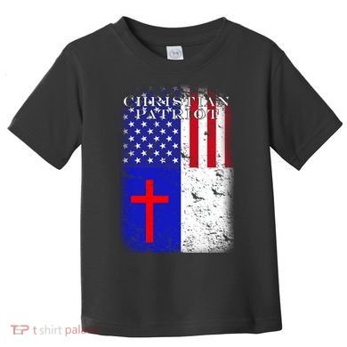 American Christian Patriot Red Cross Toddler T-Shirt