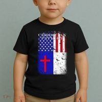 American Christian Patriot Red Cross Toddler T-Shirt thumb 2