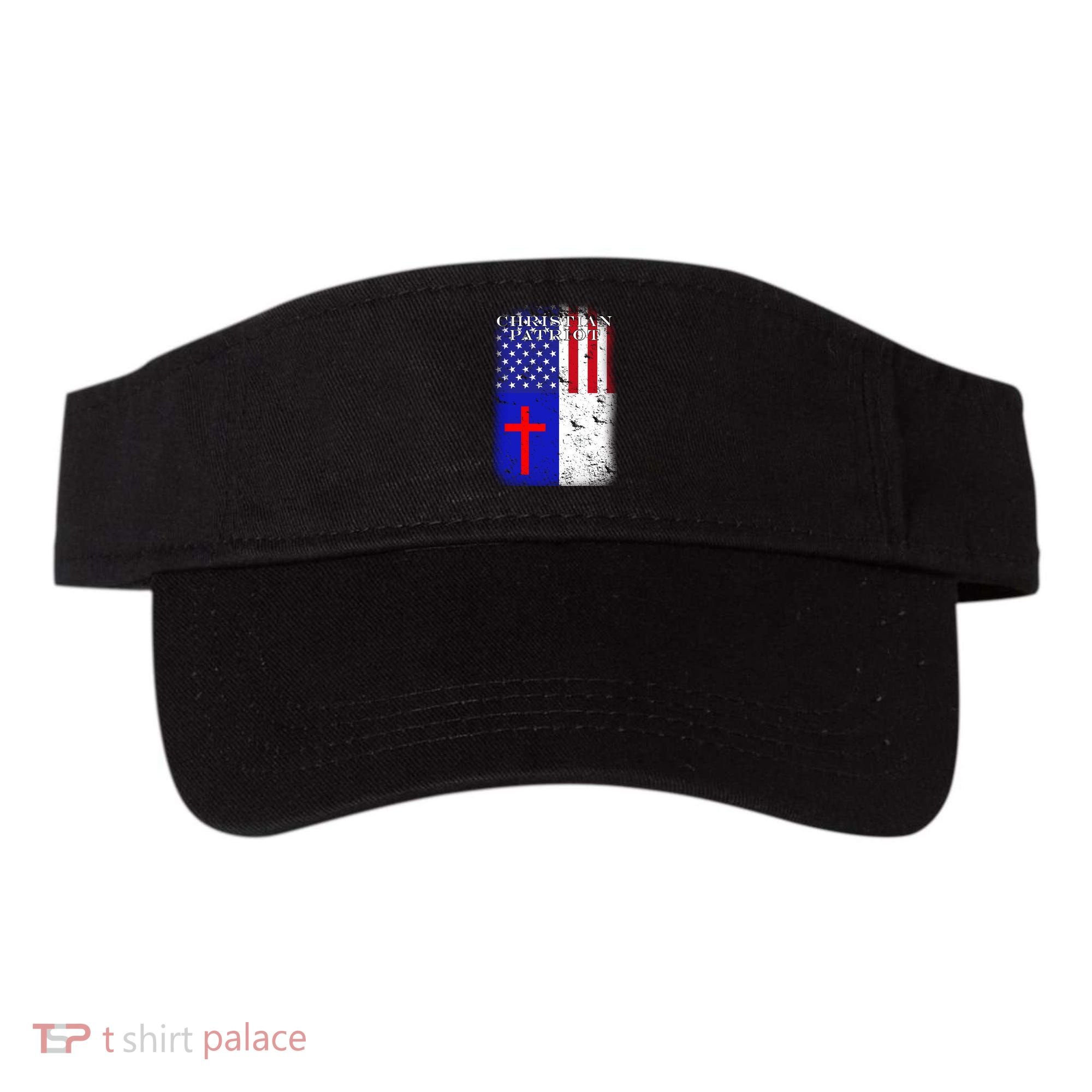 American Christian Patriot Red Cross Visor
